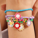  Smiley Flower Beaded Bracelet