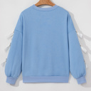  Sofia Dropped Sleeve Crewneck Sweatshirt