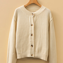  Sofia Front Cropped Cardigan Sweater