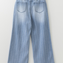  Sofia Pinstripe Wide Leg Jeans