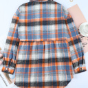  Sofia Plaid Down Ruffled Plus Shirt