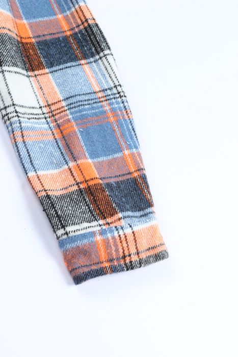 Sofia Plaid Down Ruffled Plus Shirt