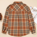  Sofia Plaid Print Flap PLUS Shacket