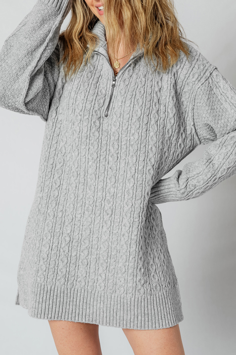 Sofia Ribbed Trim Loose Sweater