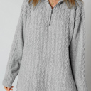  Sofia Ribbed Trim Loose Sweater