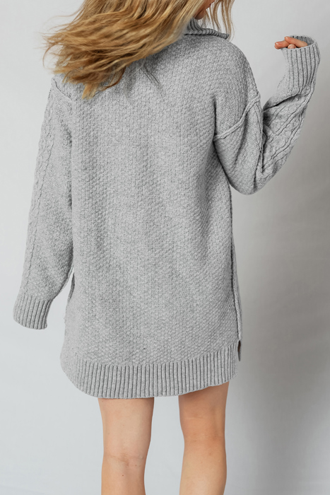 Sofia Ribbed Trim Loose Sweater