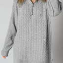  Sofia Ribbed Trim Loose Sweater