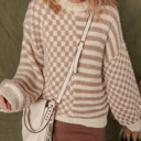  Sofia Shoulder Balloon Sleeve Sweater