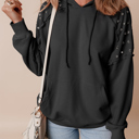  Sofia Stud Raglan Sleeve Hoodie