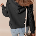  Sofia Stud Raglan Sleeve Hoodie