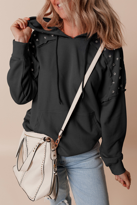 Sofia Stud Raglan Sleeve Hoodie