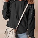  Sofia Stud Raglan Sleeve Hoodie