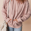  Sofia Stud Raglan Sleeve Hoodie