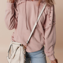  Sofia Stud Raglan Sleeve Hoodie