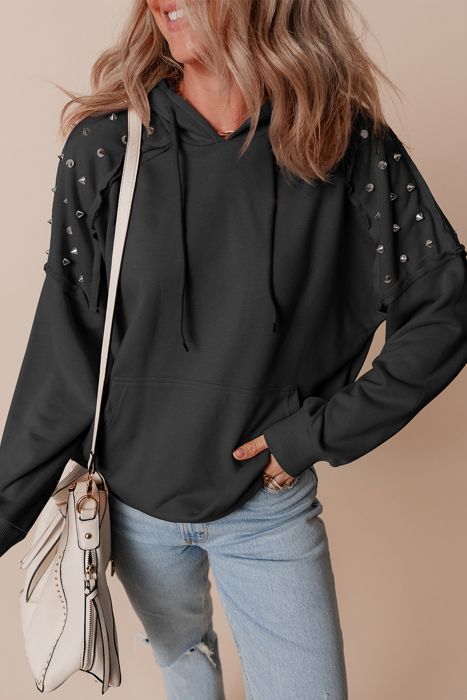 Sofia Stud Raglan Sleeve Hoodie