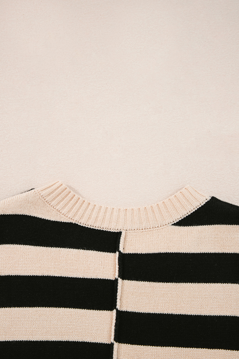 Sofia Waist Splicing Hem Sweater