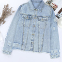  Sofibelle Distressed Raw Hem Jacket
