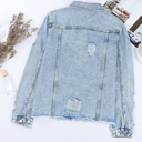  Sofibelle Distressed Raw Hem Jacket