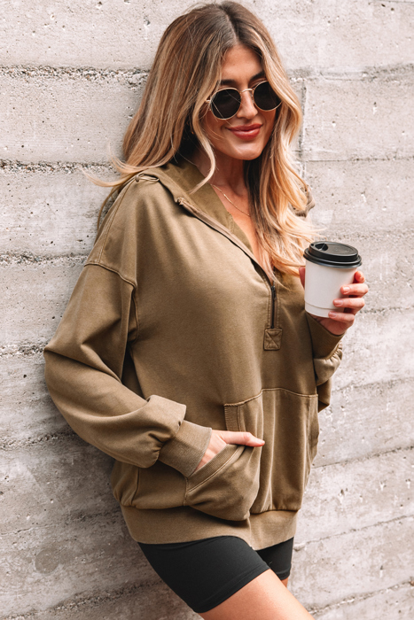 Solana Mineral Wash Baggy Hoodie