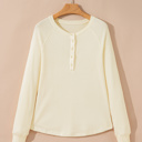  Soleil Knit Half Henley Top