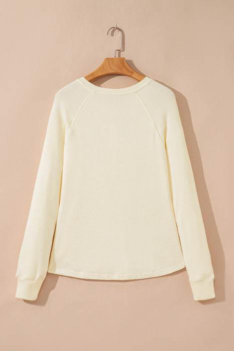 Soleil Knit Half Henley Top