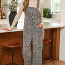 Brown XL Soleil Leg Loose Overall Jumpsuit