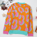  Sophia Colorblock Ribbed Edge Sweater