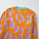  Sophia Colorblock Ribbed Edge Sweater