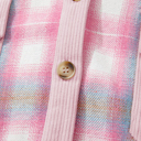  Sophia Corduroy Flap Patchwork Shacket