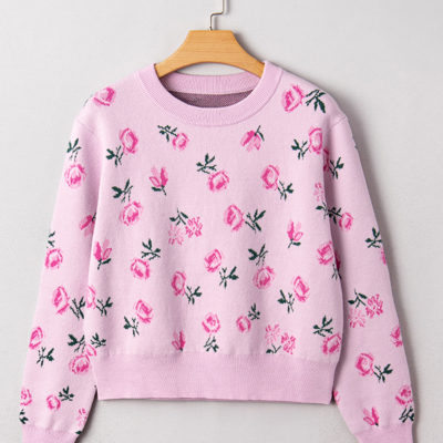 Sophia Drop Shoulder Cropped Sweater