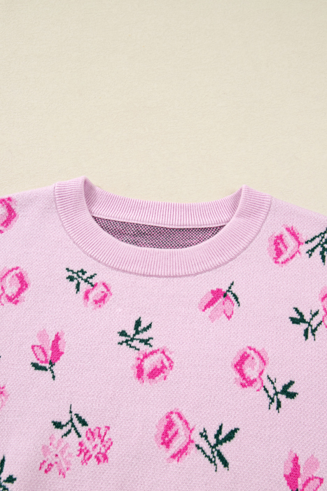 Sophia Drop Shoulder Cropped Sweater