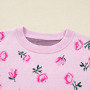  Sophia Drop Shoulder Cropped Sweater