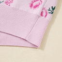  Sophia Drop Shoulder Cropped Sweater