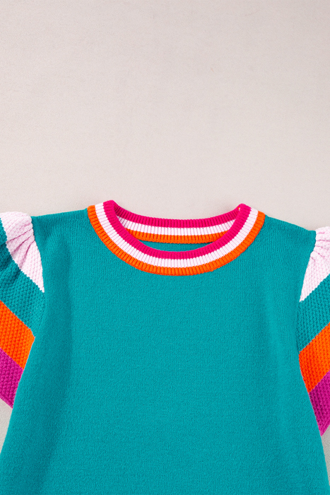 Sophia Flutter Sleeves Knitted Sweater