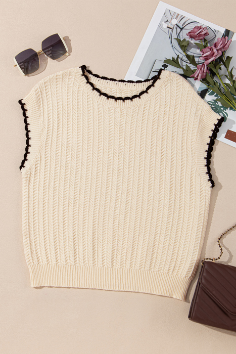 Sophia Knit Short Sleeve Sweater