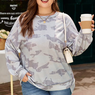 Sophia Multicolour Print Plus Sweatshirt