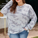  Sophia Multicolour Print Plus Sweatshirt