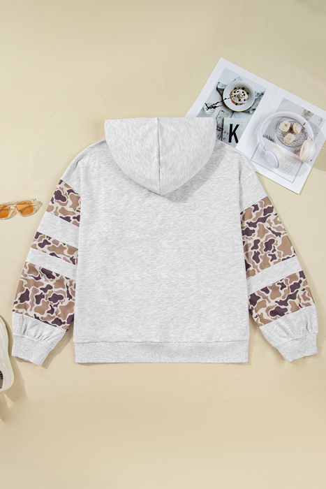 Sophia Patchwork asymmetric Sleeve PLUS Hoodie