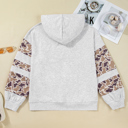  Sophia Patchwork asymmetric Sleeve PLUS Hoodie