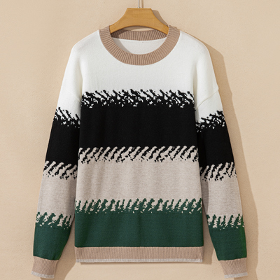 Sophia Pattern Drop Shoulder Sweater