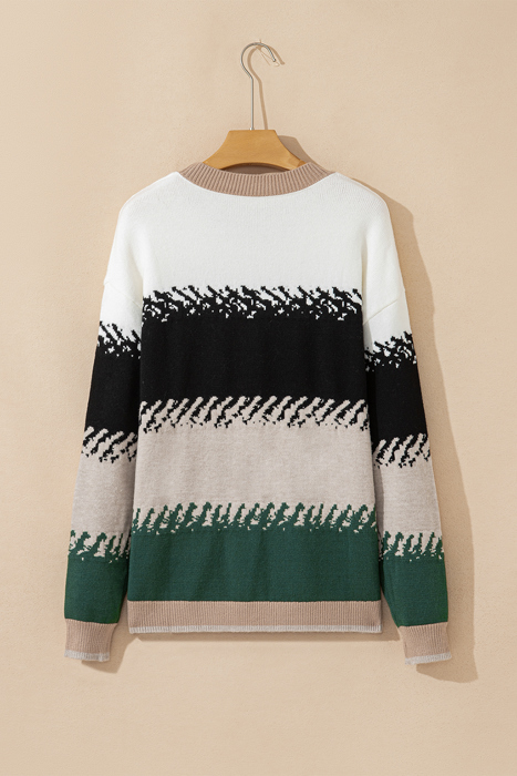 Sophia Pattern Drop Shoulder Sweater