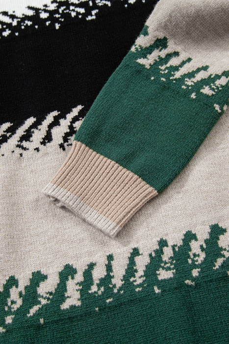 Sophia Pattern Drop Shoulder Sweater