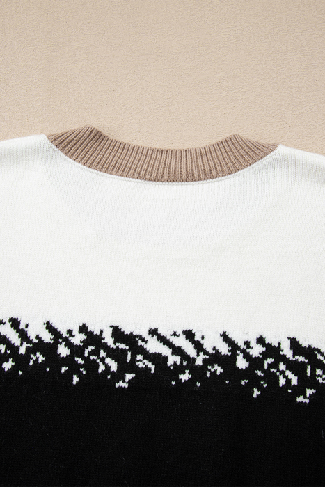 Sophia Pattern Drop Shoulder Sweater