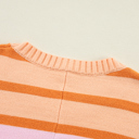  Sophia Ribbed Edge Loose Sweater