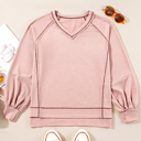  Sophia Textured Knit Pullover Top
