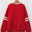  Sophia Varsity Striped Detail Sweatshirt