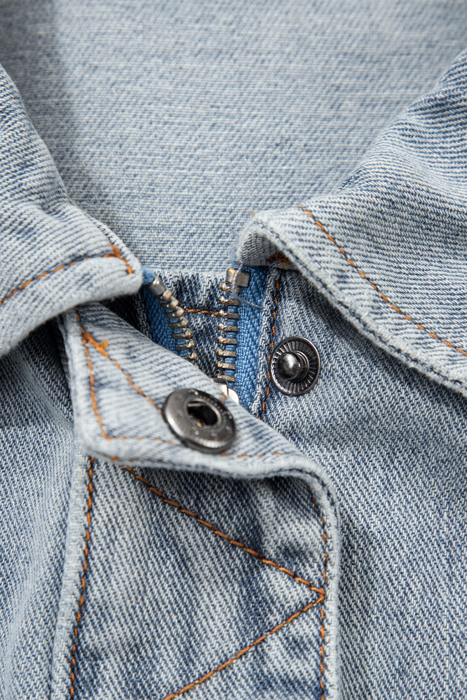 Sophia Zip Up Washed Jacket