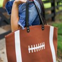 Football Sport Canvas Tote