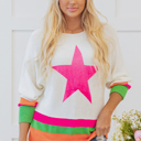  Stella Edge Drop Shoulder Sweater