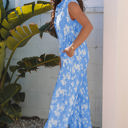  Stella Floral Half Button Wide Leg Jumpsuit